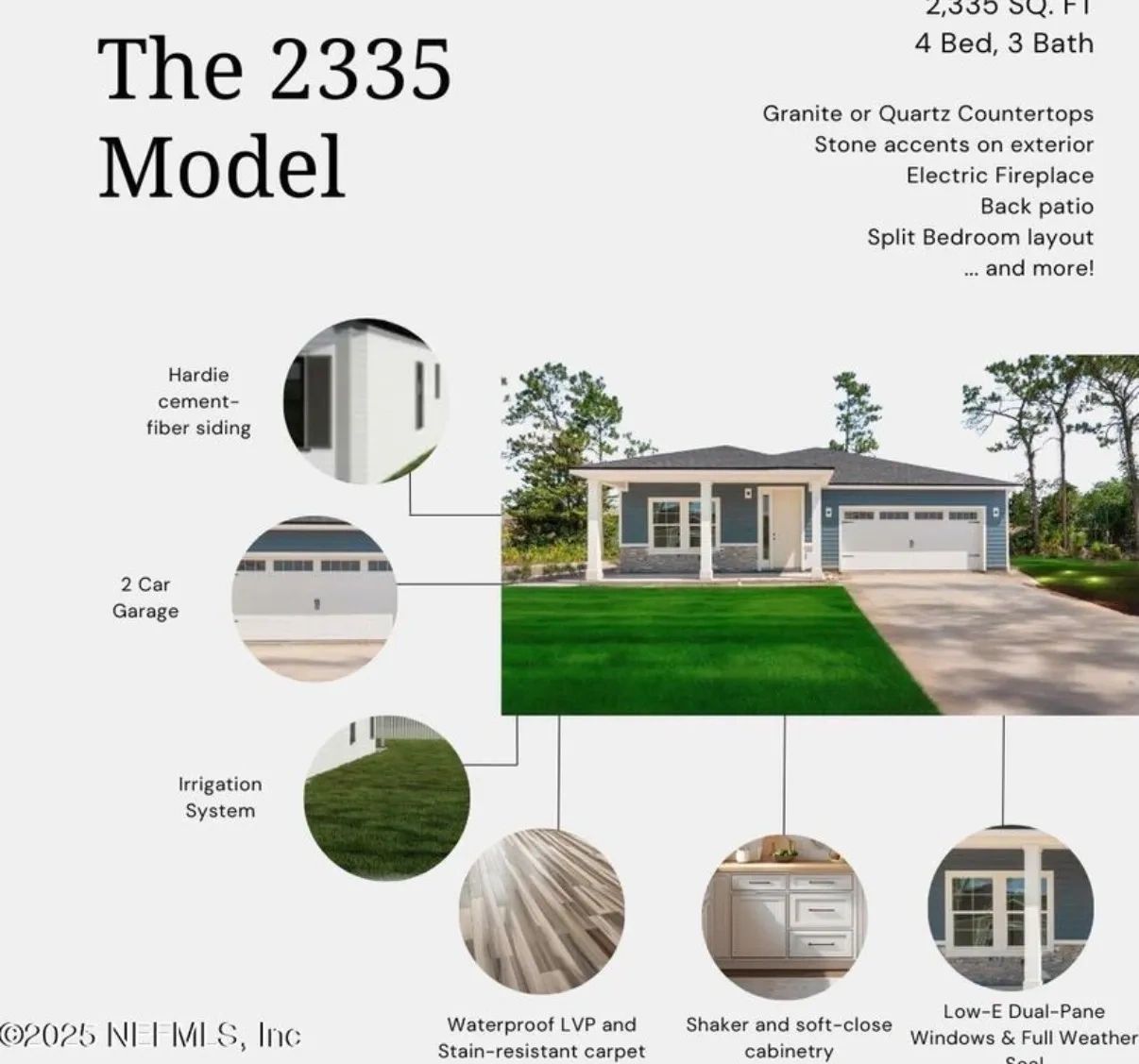 The 2335 Model — 2,335 SQ. FT, 4 Bed, 3 Bath